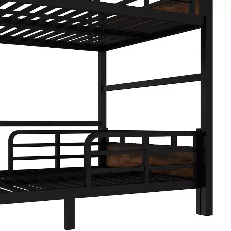 Bellemave Bunk Bed/Loft Bed and Platform Beds with Raised Security Fence,Metal Bunk Bed Frame