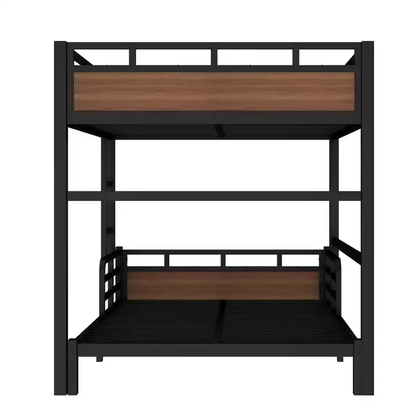 Bellemave Bunk Bed/Loft Bed and Platform Beds with Raised Security Fence,Metal Bunk Bed Frame