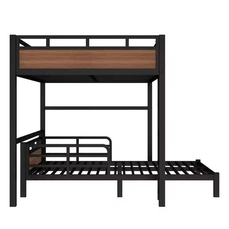 Bellemave Bunk Bed/Loft Bed and Platform Beds with Raised Security Fence,Metal Bunk Bed Frame