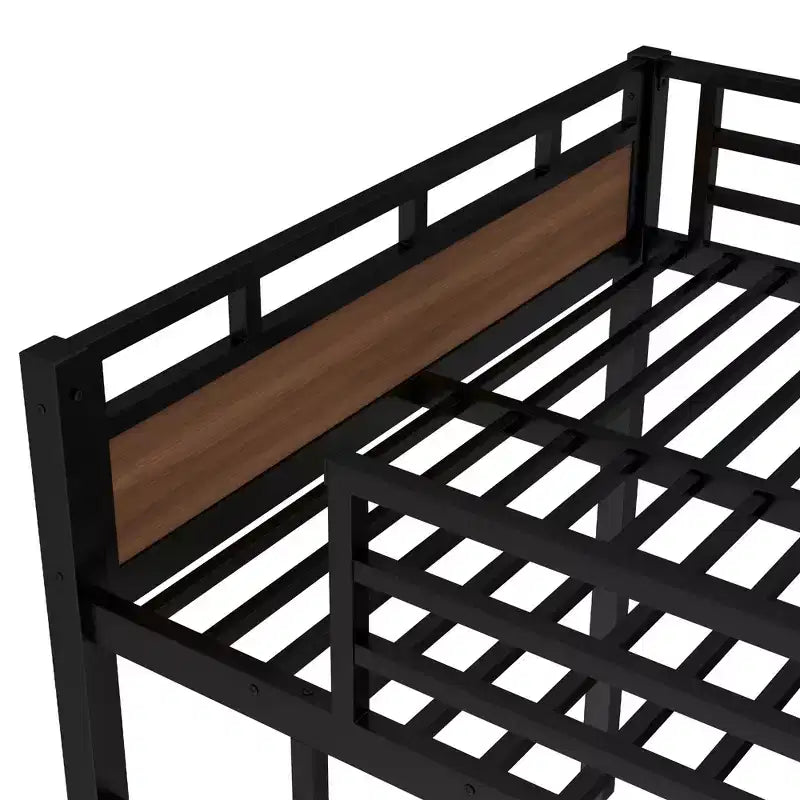 Bellemave Bunk Bed/Loft Bed and Platform Beds with Raised Security Fence,Metal Bunk Bed Frame