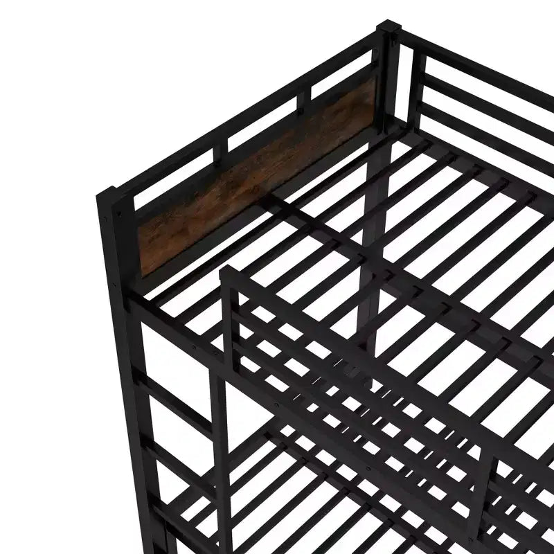Bellemave Bunk Bed/Loft Bed and Platform Beds with Raised Security Fence,Metal Bunk Bed Frame