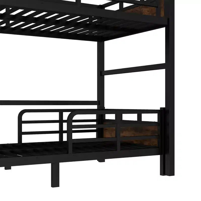 Bellemave Bunk Bed/Loft Bed and Platform Beds with Raised Security Fence,Metal Bunk Bed Frame