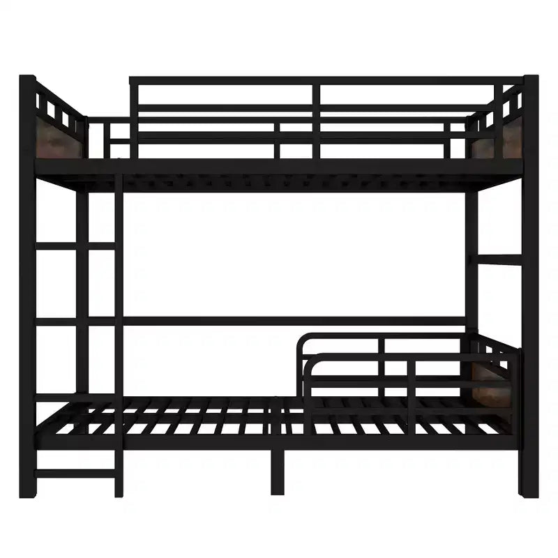 Bellemave Bunk Bed/Loft Bed and Platform Beds with Raised Security Fence,Metal Bunk Bed Frame