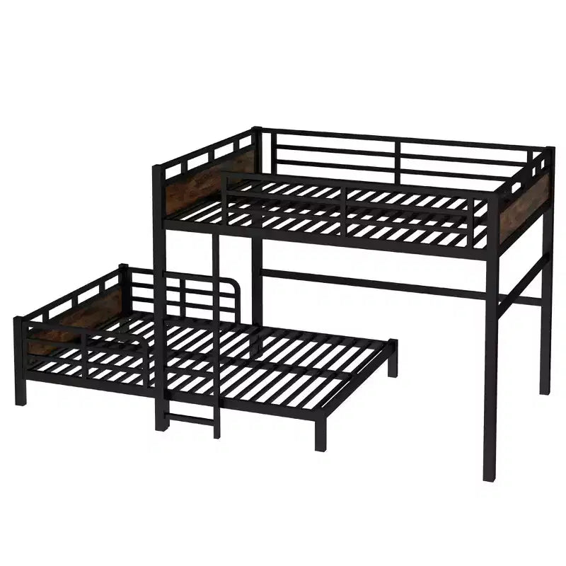 Bellemave Bunk Bed/Loft Bed and Platform Beds with Raised Security Fence,Metal Bunk Bed Frame