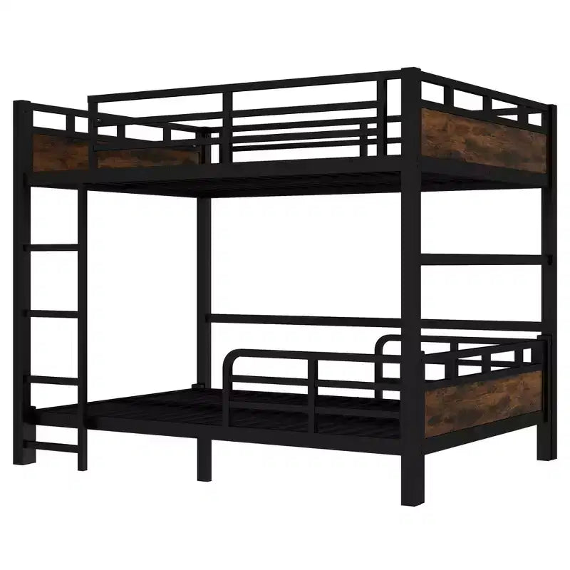 Bellemave Bunk Bed/Loft Bed and Platform Beds with Raised Security Fence,Metal Bunk Bed Frame