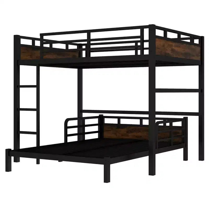 Bellemave Bunk Bed/Loft Bed and Platform Beds with Raised Security Fence,Metal Bunk Bed Frame