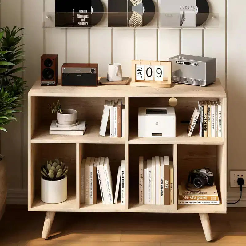 Record Player Stand with Vinyl Record Storage - Turntable Stand with Record Storage - Wood Record Holder Player Cabinet