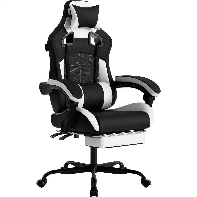 BALHAM TRADE-Premium Gaming Chair with Massage Ergonomic Design High Back PC Chair Adjustable Footrest