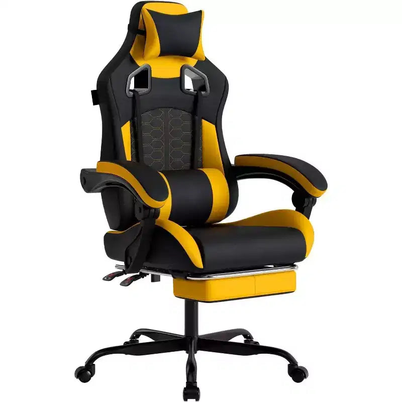 BALHAM TRADE-Premium Gaming Chair with Massage Ergonomic Design High Back PC Chair Adjustable Footrest