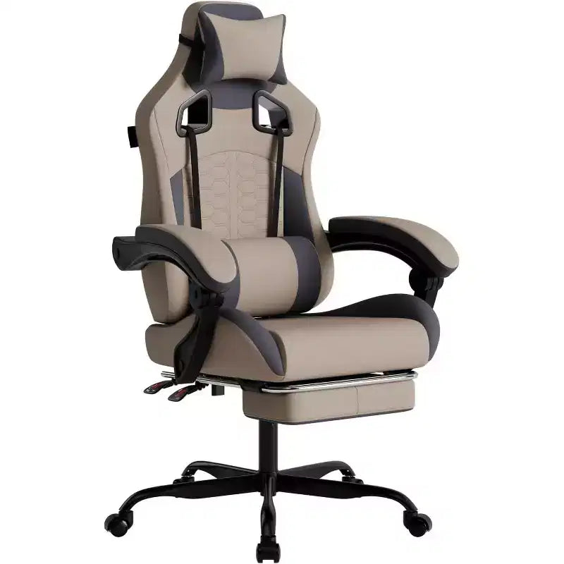 BALHAM TRADE-Premium Gaming Chair with Massage Ergonomic Design High Back PC Chair Adjustable Footrest