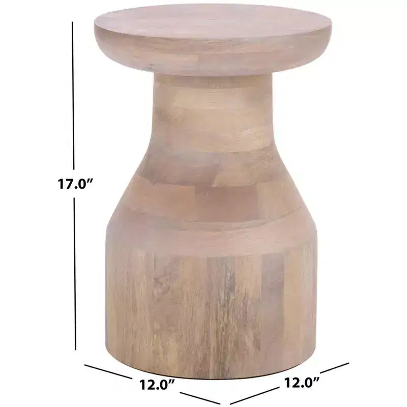 Nestor Round Accent Table - ACC3256 - White Washed - Safavieh