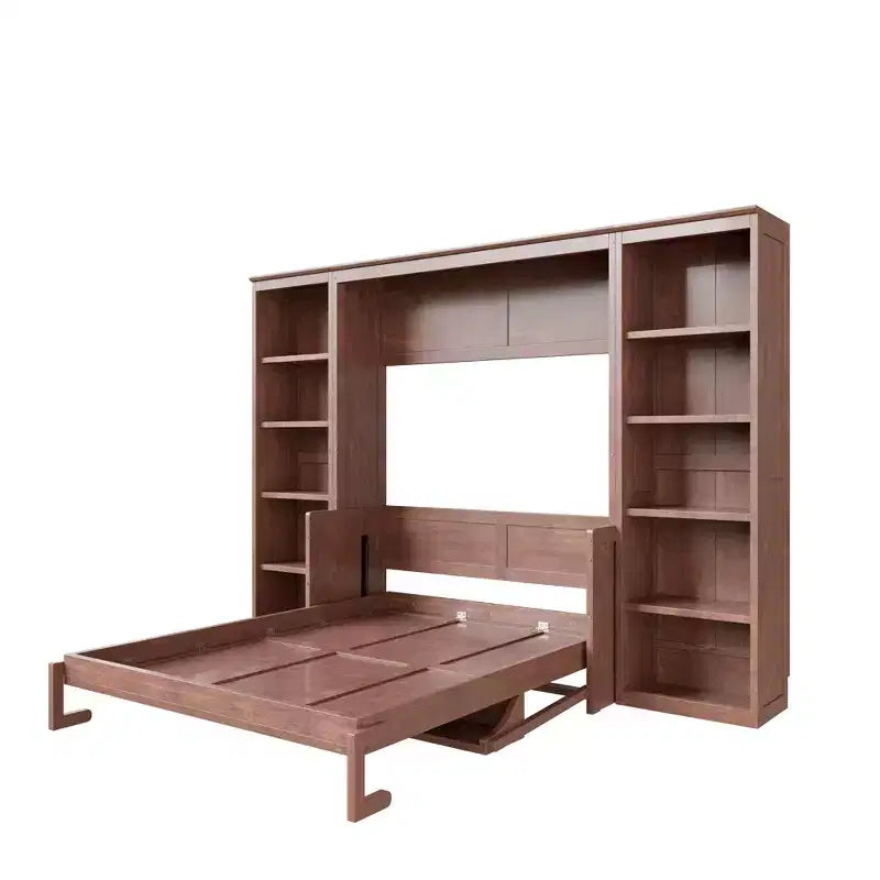 Polibi Murphy Bed with Desk & Storage Racks