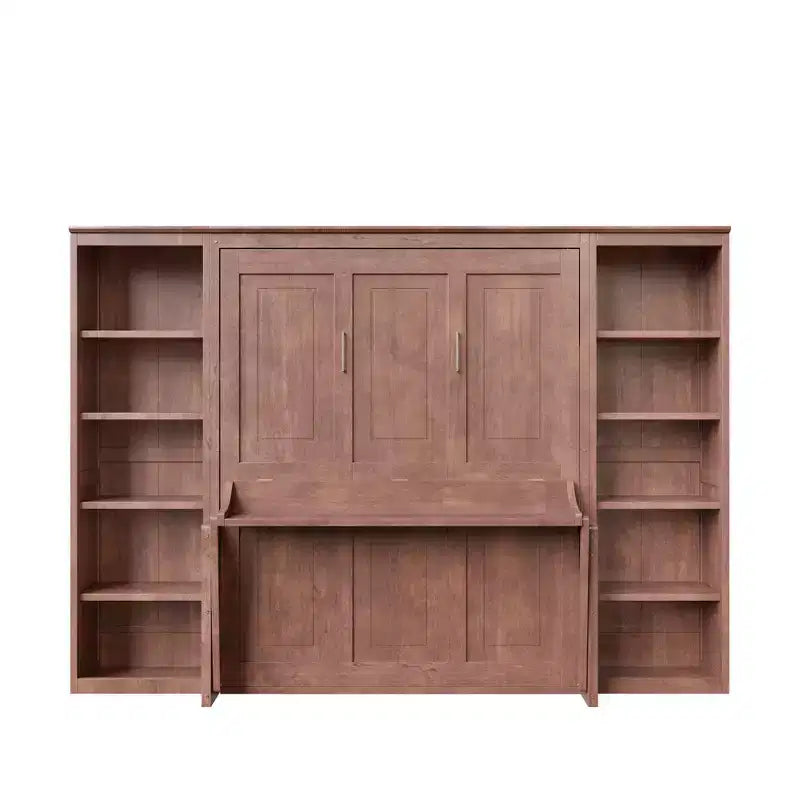 Polibi Murphy Bed with Desk & Storage Racks