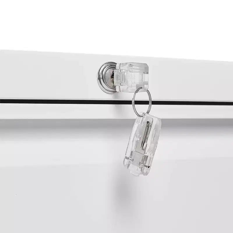 MAYEERTY White 2-Drawer Locking Lateral File Cabinet, Metal Storage for Legal/Letter/A4/F4 Files