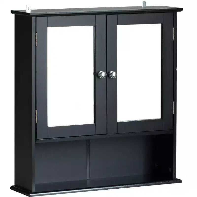 Basicwise Mirror Wall Mounted Cabinet For the Bathroom and Vanity with Adjustable Shelves